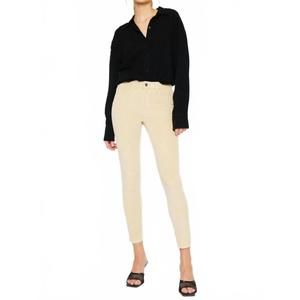 NEW KANCAN high rise corduroy skinny jean in beige